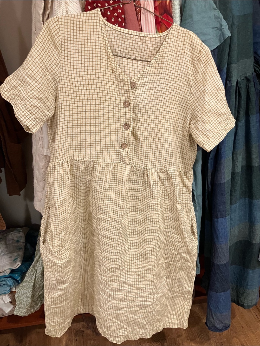 Not perfect linen butter check medium